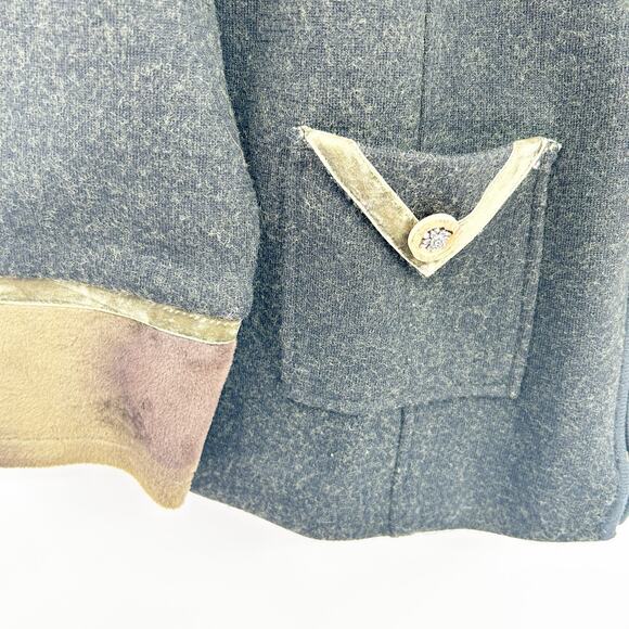 Icelandic Design Womens Vintage Floral 100% Wool Cardigan Sweater Jacket Size S - Picture 2 of 7